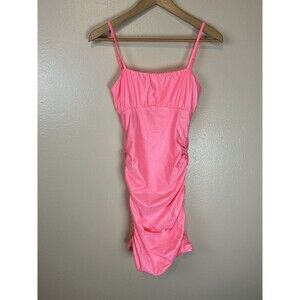 Katie J NYC M Ava Dress Pink Ruched Bodycon Sheath Tank Sleeveless Girls Tween